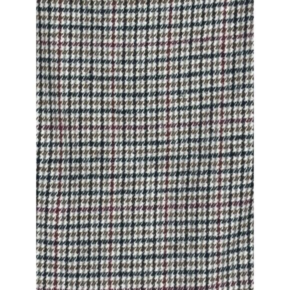 Wool Blend Houndstooth Fully Lined Mini Skirt Size Large - Picture 3 of 6